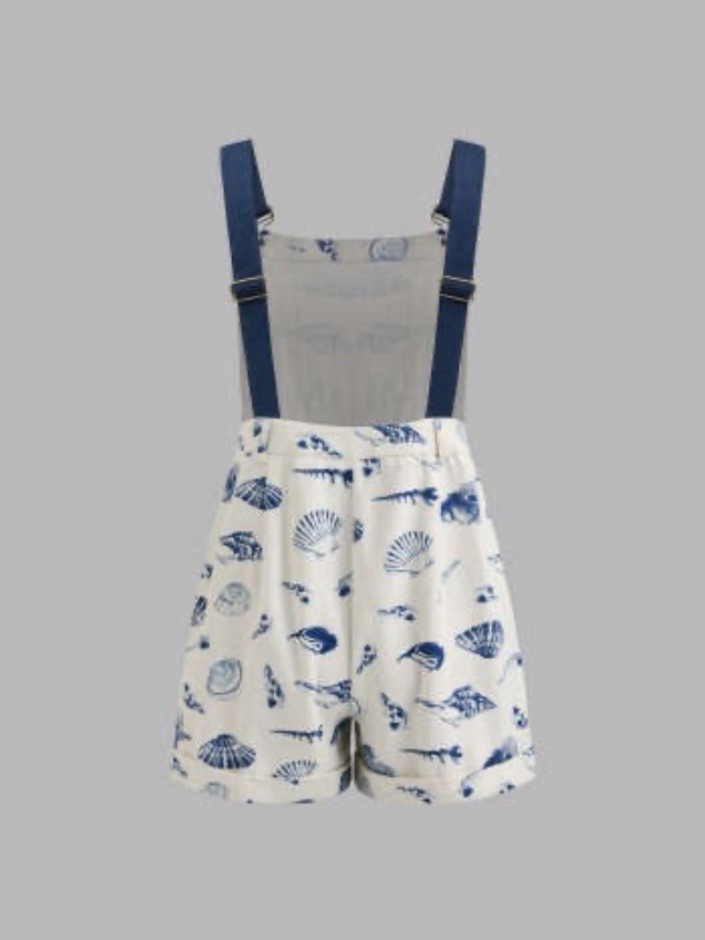 Cider Square Neck Shell Graphic Pocket Romper Size L/8 View 3